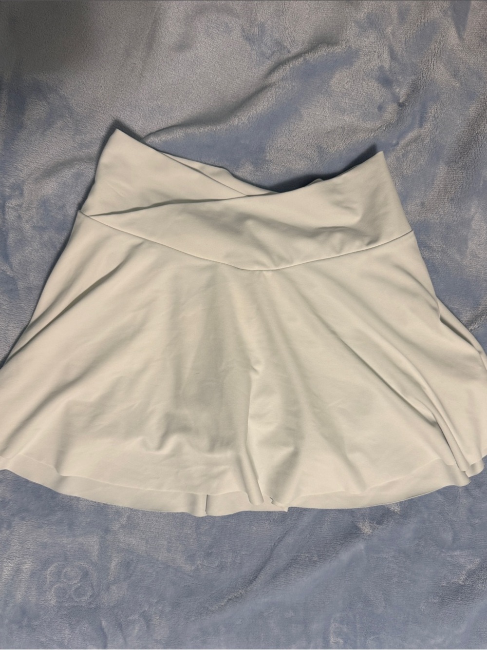 Old Navy White Girls Circle Skater Skirt with Cross-Waist Band